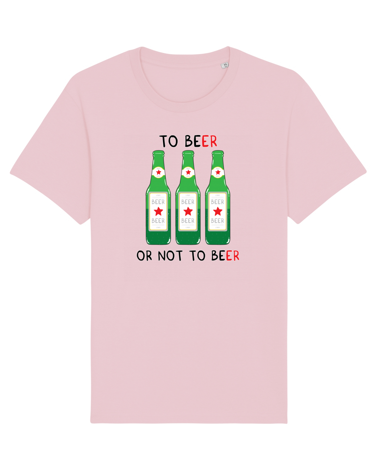 Tricou mânecă scurtă Unisex Rocker Cotton Pink