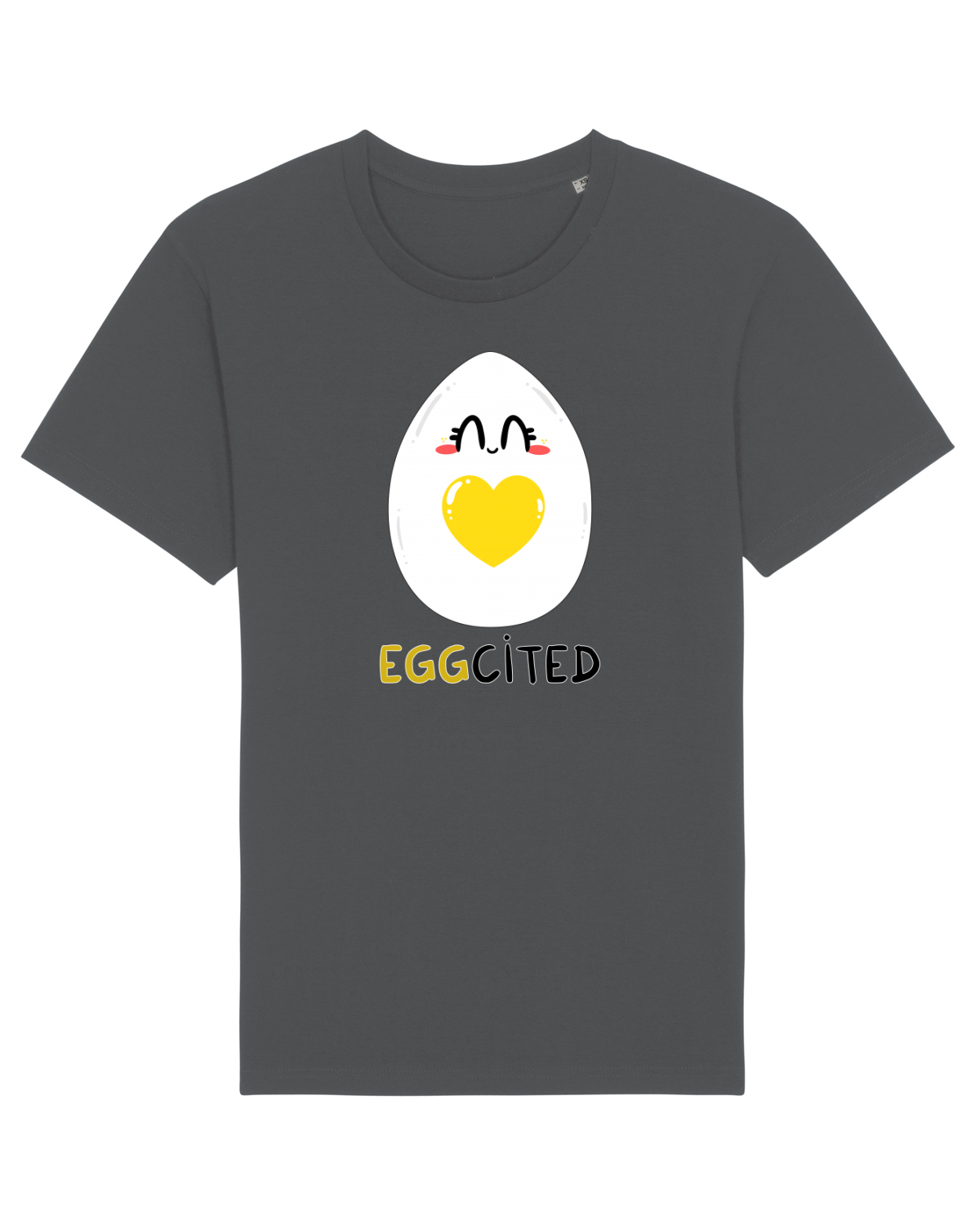 Tricou mânecă scurtă Unisex Rocker Anthracite