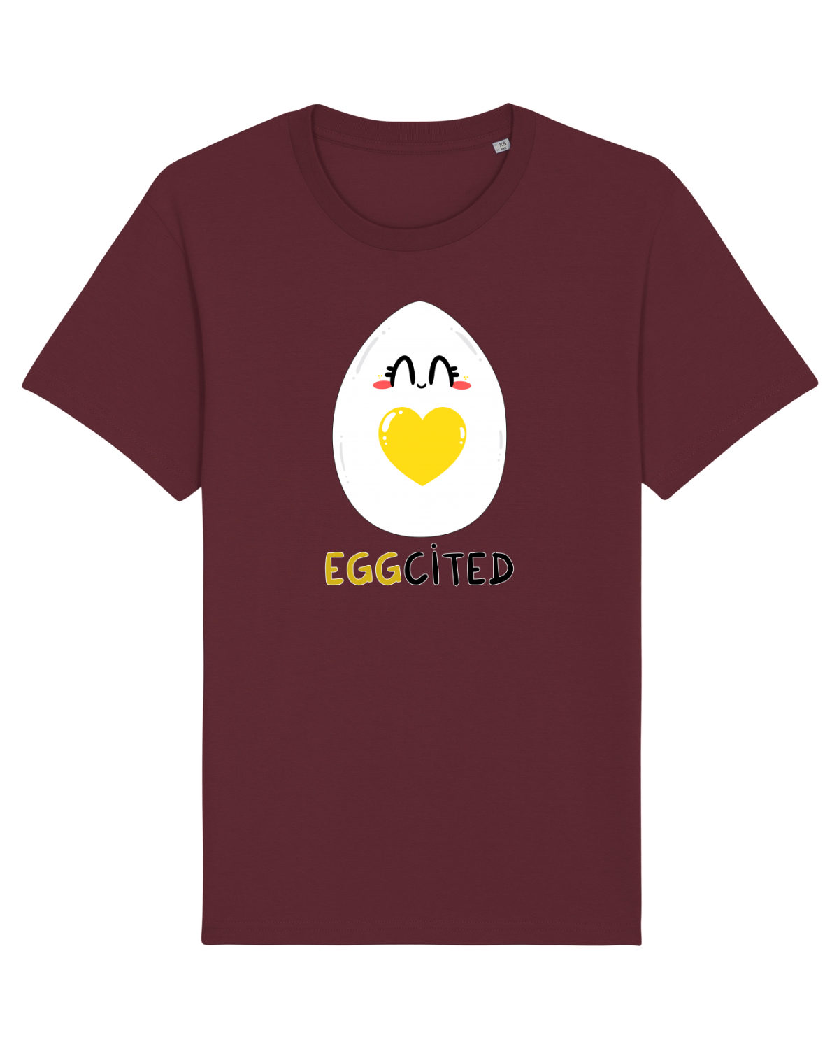 Tricou mânecă scurtă Unisex Rocker Burgundy