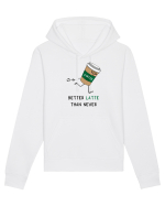 Better LATTE than Never Hanorac Unisex Drummer