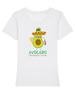 Avocado - the mexican lawyer Tricou mânecă scurtă guler larg fitted Damă Expresser