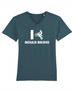 Mould Biking Tricou mânecă scurtă guler V Bărbat Presenter