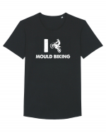 Mould Biking Tricou mânecă scurtă guler larg Bărbat Skater