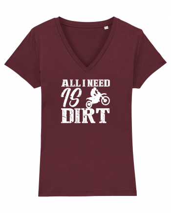 All I Need Is Dirt Burgundy