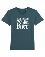 All I Need Is Dirt Tricou mânecă scurtă guler V Bărbat Presenter