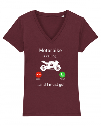 Motorbike Is Calling Burgundy