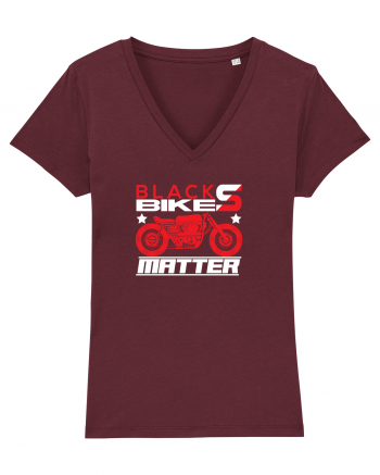 Black Bikes Matter Burgundy