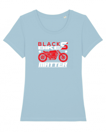 Black Bikes Matter Sky Blue