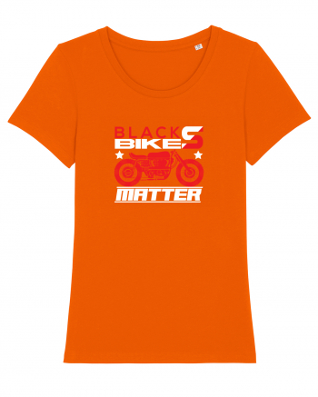 Black Bikes Matter Bright Orange