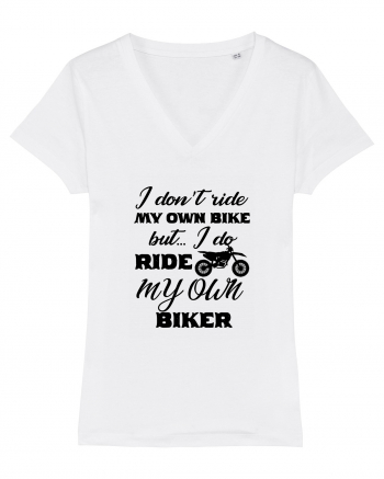 I Don't Ride My Own Bike White