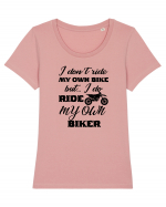 I Don't Ride My Own Bike Tricou mânecă scurtă guler larg fitted Damă Expresser