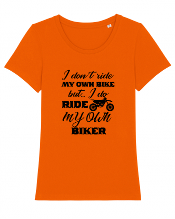 I Don't Ride My Own Bike Bright Orange