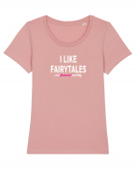 I Like Fairytales Tricou mânecă scurtă guler larg fitted Damă Expresser