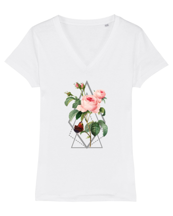 Trandafir Geometric White