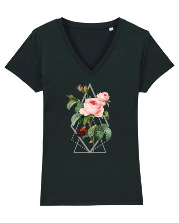 Trandafir Geometric Black
