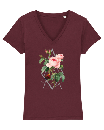 Trandafir Geometric Burgundy