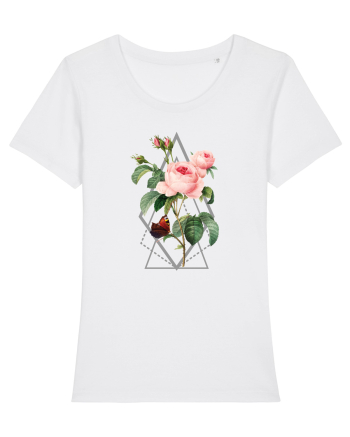 Trandafir Geometric White