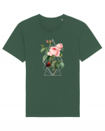 Trandafir Geometric Tricou mânecă scurtă Unisex Rocker