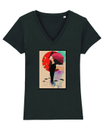 Fairie Tricou mânecă scurtă guler V Damă Evoker