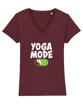 Yoga Mode On Burgundy