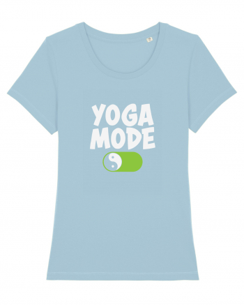 Yoga Mode On Sky Blue