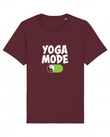 Yoga Mode On Burgundy