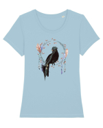 Pasare în Dreamcatcher Tricou mânecă scurtă guler larg fitted Damă Expresser
