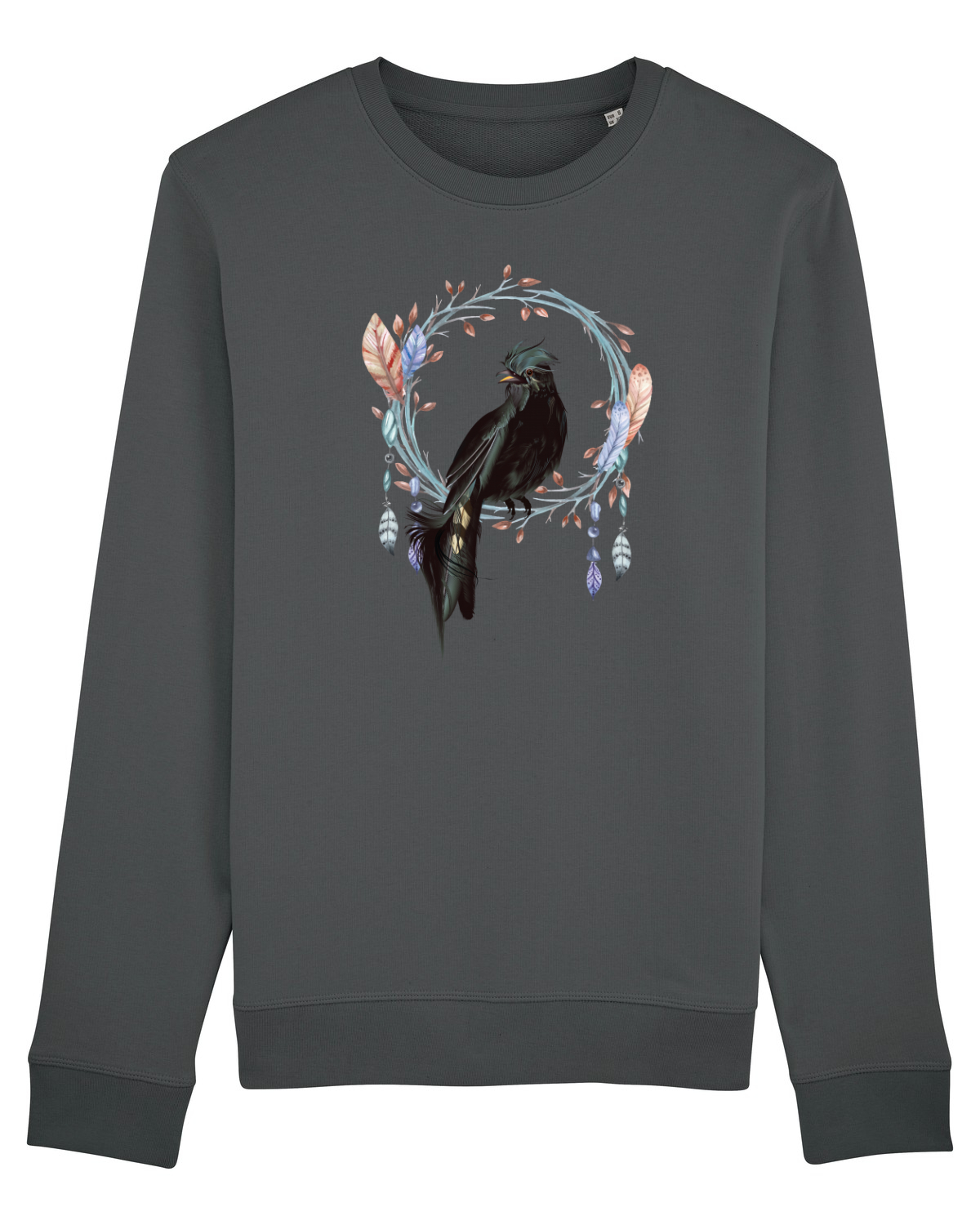 Bluză mânecă lungă Unisex Rise Anthracite