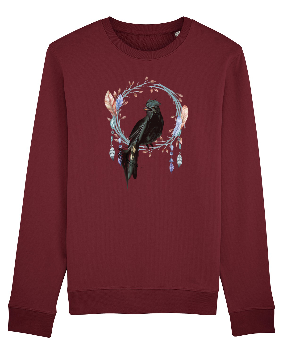 Bluză mânecă lungă Unisex Rise Burgundy
