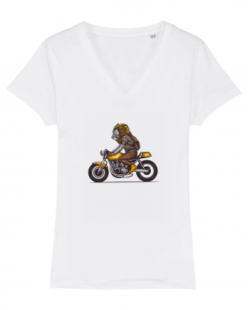 Motorcycle Lion White