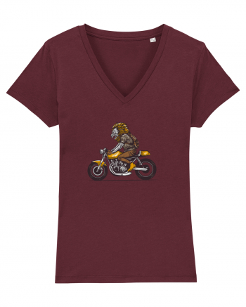 Motorcycle Lion Burgundy