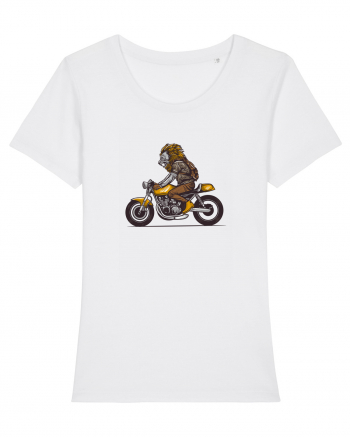 Motorcycle Lion White