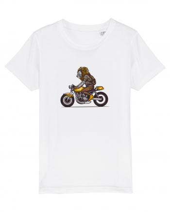 Motorcycle Lion White