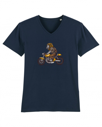 Motorcycle Lion French Navy