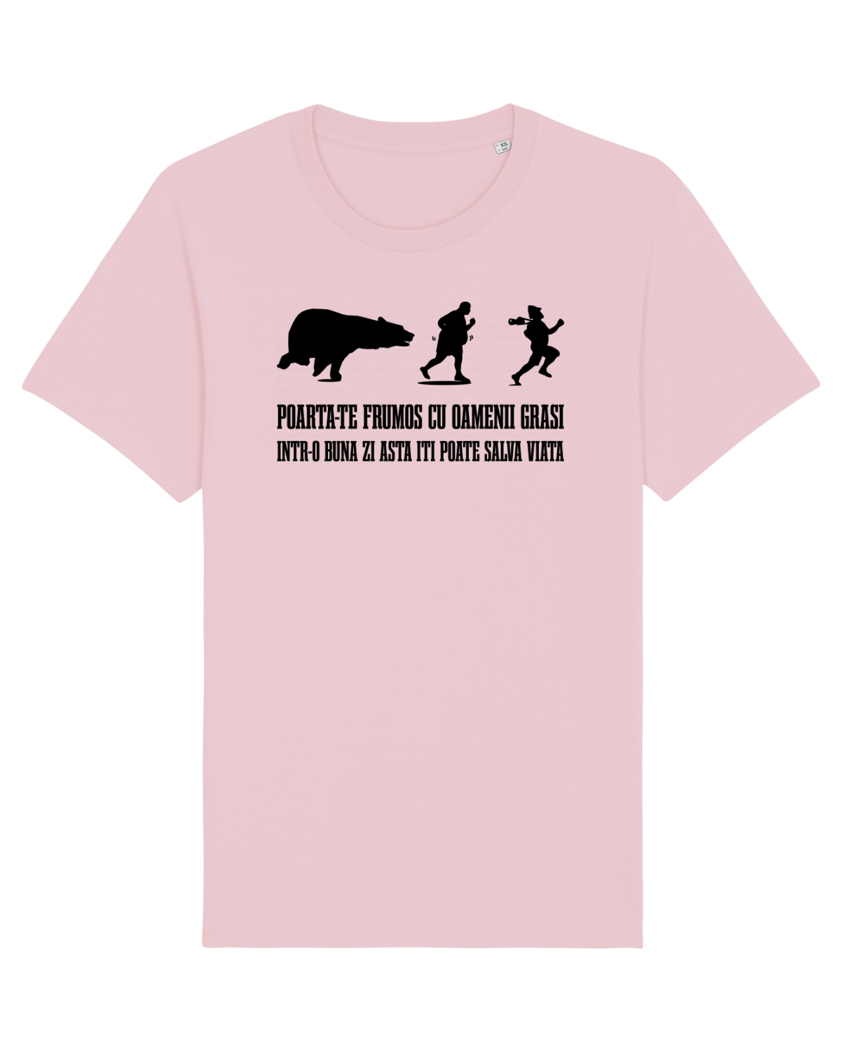 Tricou mânecă scurtă Unisex Rocker Cotton Pink