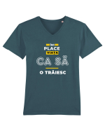 Imi place viata  Tricou mânecă scurtă guler V Bărbat Presenter