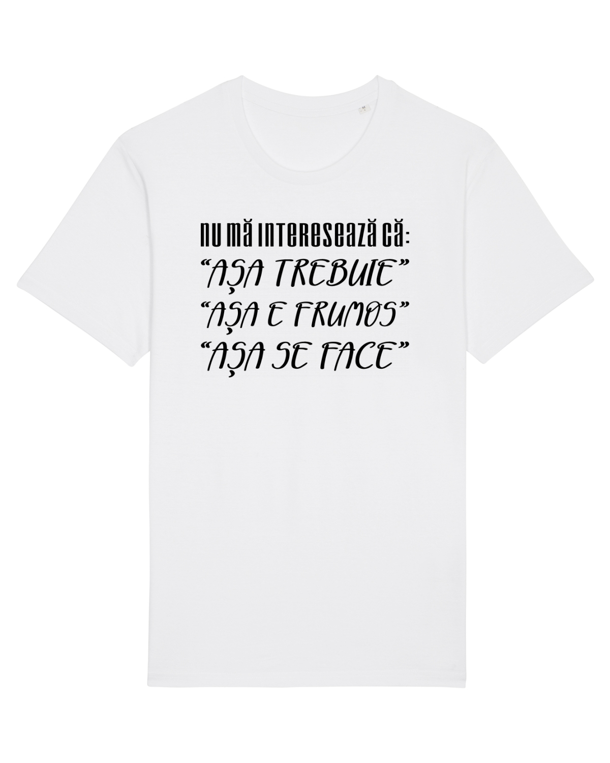 Tricou mânecă scurtă Unisex Rocker White
