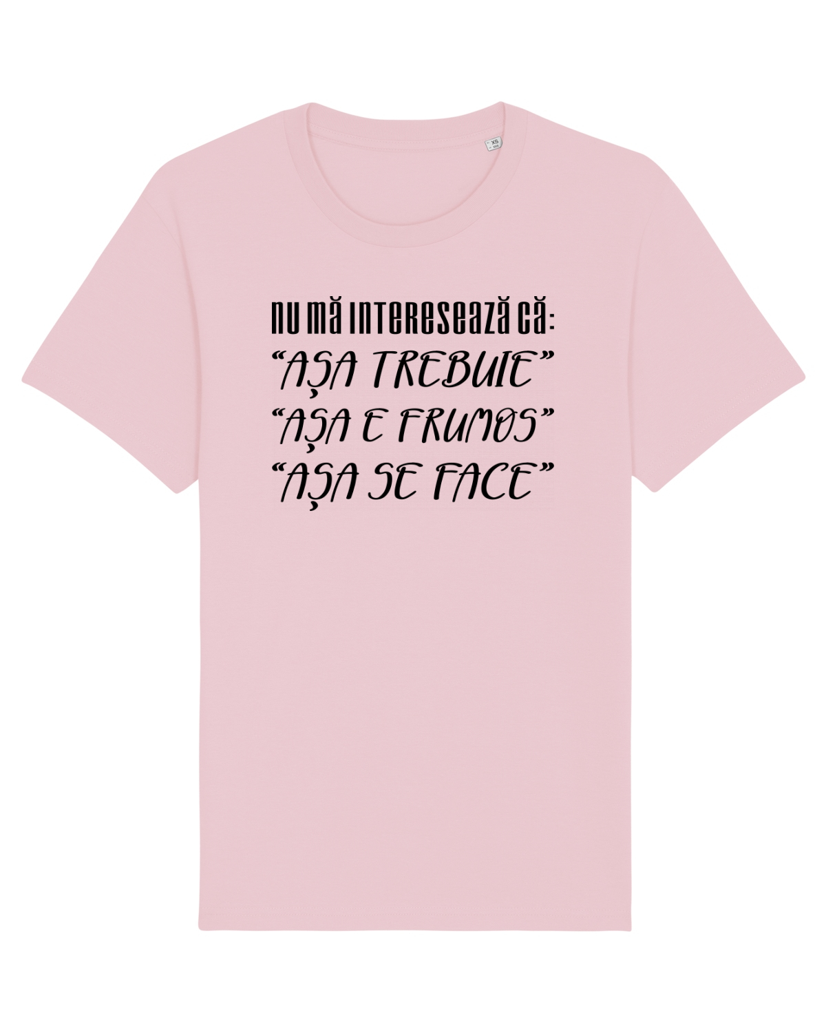 Tricou mânecă scurtă Unisex Rocker Cotton Pink
