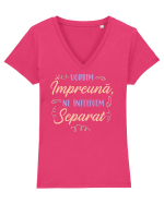 Vorbim impreuna Tricou mânecă scurtă guler V Damă Evoker