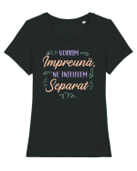 Vorbim impreuna Tricou mânecă scurtă guler larg fitted Damă Expresser