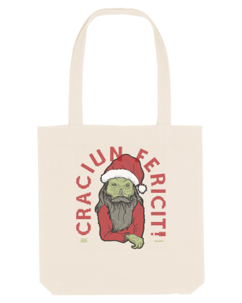 Craciun Fericit Ugly Green Santa Skull Natural