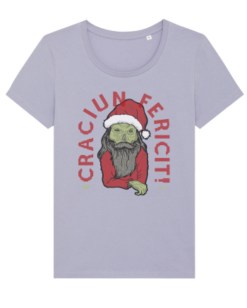 Craciun Fericit Ugly Green Santa Skull Lavender