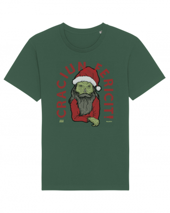 Craciun Fericit Ugly Green Santa Skull Bottle Green