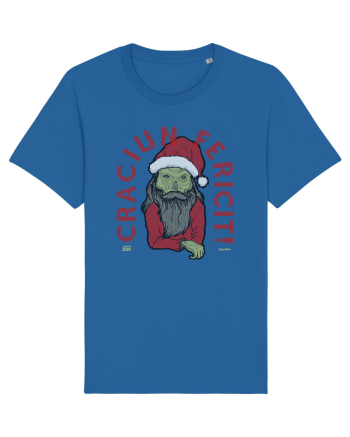 Craciun Fericit Ugly Green Santa Skull Royal Blue