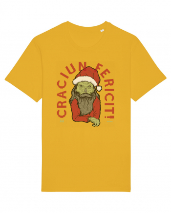 Craciun Fericit Ugly Green Santa Skull Spectra Yellow