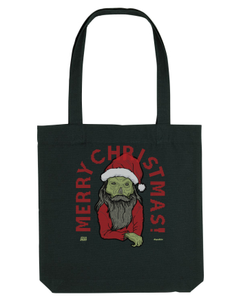 Ugly Santa Green Skull Merry Christmas Black