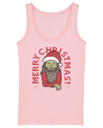 Ugly Santa Green Skull Merry Christmas Cotton Pink