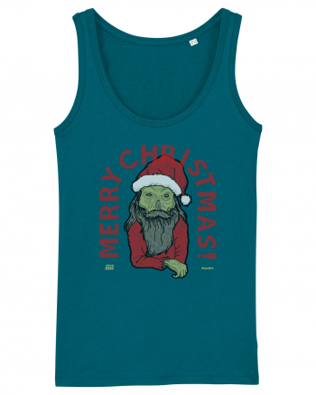 Ugly Santa Green Skull Merry Christmas Ocean Depth