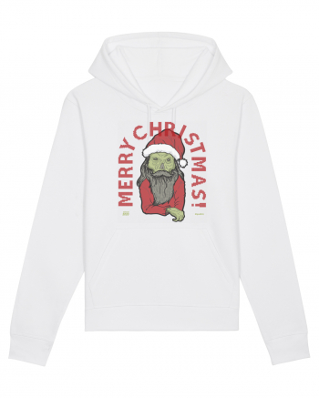 Ugly Santa Green Skull Merry Christmas White