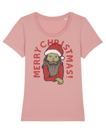 Ugly Santa Green Skull Merry Christmas Canyon Pink
